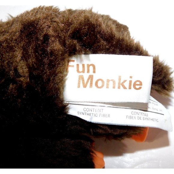 Vintage Quality Goods Canada 8" FUN MONKEY Thumb Sucking Plush Plastic Chimp - Picture 2 of 6